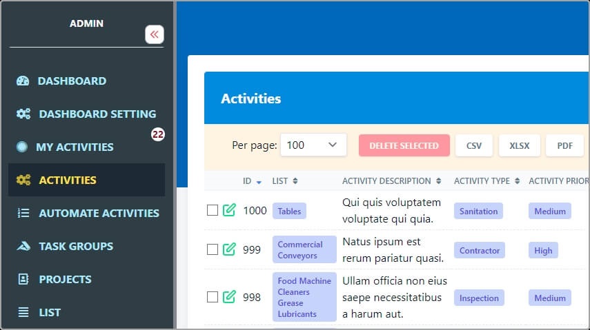MyActivities Activity Smart is the ultimate Inspection, Health & Safety, Audit, Quality management tool. Automate orders, tasks and pending notification.